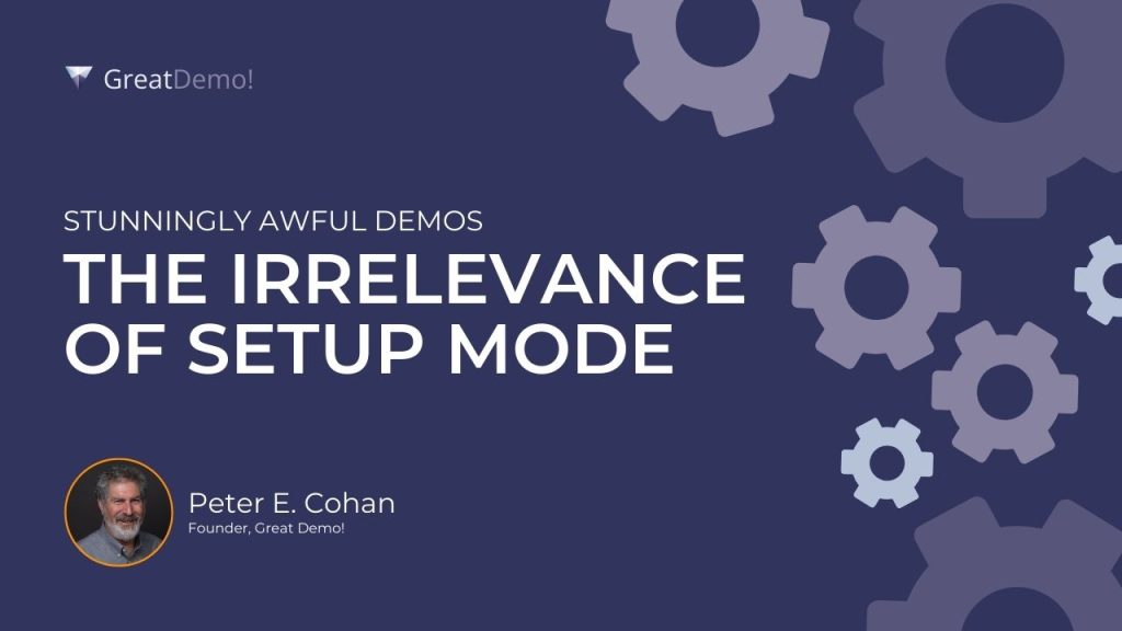 irrelevance of setup mode